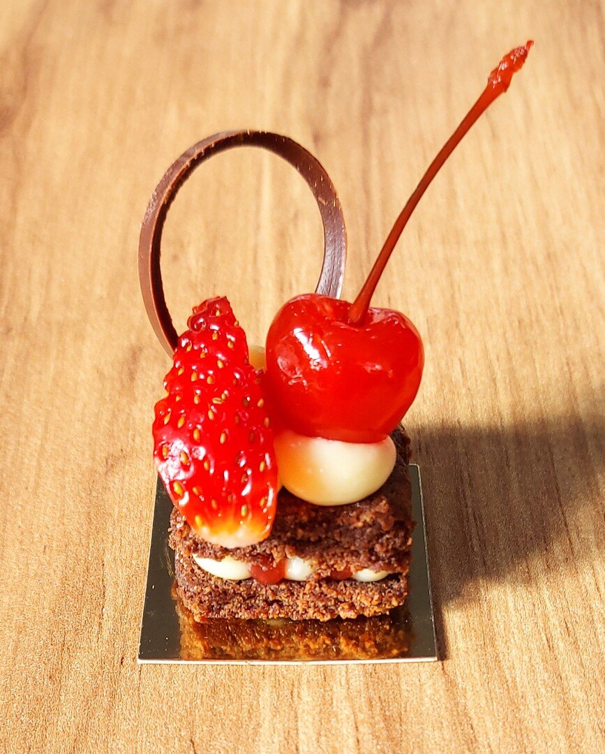 Brownie cheese cake